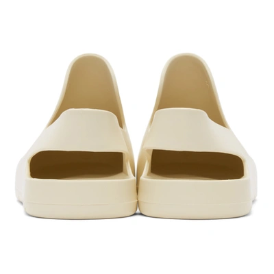 Shop Bottega Veneta White Rubber Puddle Loafers In Sea Salt