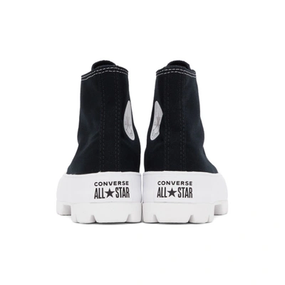 Shop Converse Black Lugged Chuck Taylor All Star Hi Sneakers In Black/white