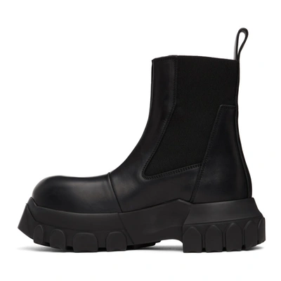 Shop Rick Owens Black Beetle Bozo Tractor Boots In 99 Black