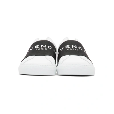 Shop Givenchy White & Black Elastic Urban Knots Sneakers In White/black