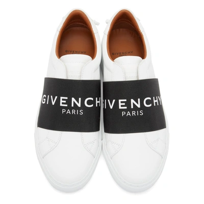 Shop Givenchy White & Black Elastic Urban Knots Sneakers In White/black