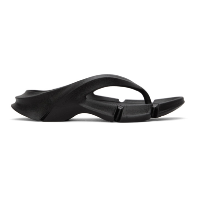 Shop Balenciaga Black Mold Thong Sandals In 1000 Black