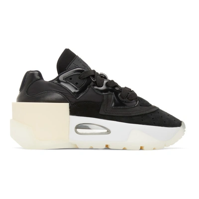 Shop Mm6 Maison Margiela Black 6-cylinder Sneakers In T8013 Black