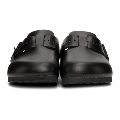 Shop Rick Owens Black Birkenstock Edition Boston Sandals In 09 Black