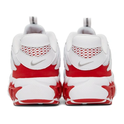 Shop Nike White & Red Zoom Air Fire Sneakers In White/university Red