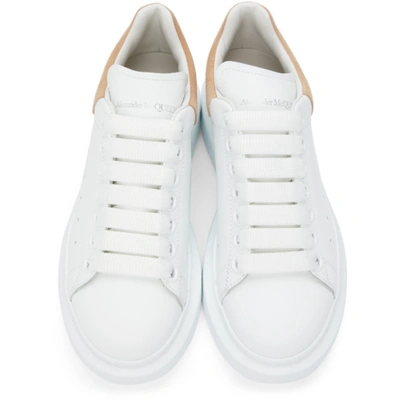 Shop Alexander Mcqueen White & Pink Oversized Sneakers In 9254 White/shell