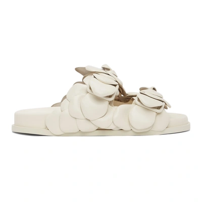 Shop Valentino Off-white 03 Rose Edition Atelier Petal Sandals In A03 Ivory