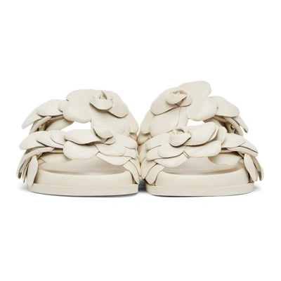 Shop Valentino Off-white 03 Rose Edition Atelier Petal Sandals In A03 Ivory