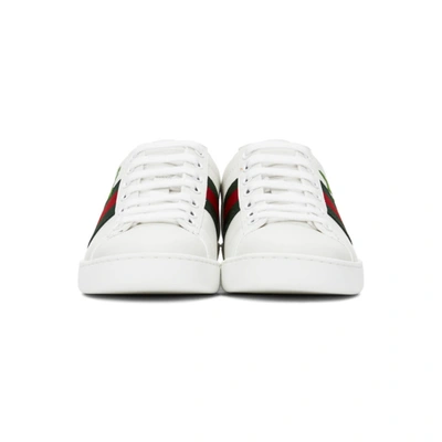 Shop Gucci Off-white Cherry Ace Sneakers In 9065 White