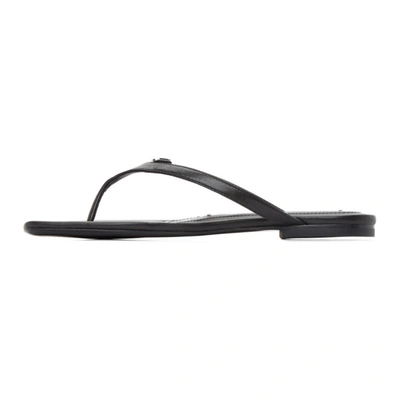 Shop Alexander Wang Black Ivy Thong Sandals In 001 Black