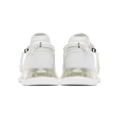 Shop Givenchy White & Red Spectre Low Runner Sneakers In 112-white/red