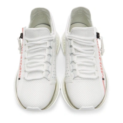 Shop Givenchy White & Red Spectre Low Runner Sneakers In 112-white/red