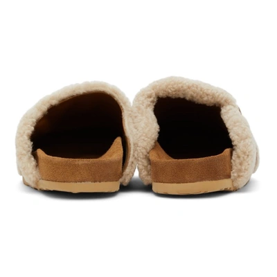 Shop See By Chloé Beige Sherpa Gema Loafers In 113 Desert