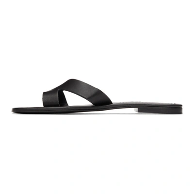 Shop Kenzo Black Opanka Flat Sandals In 99 Black
