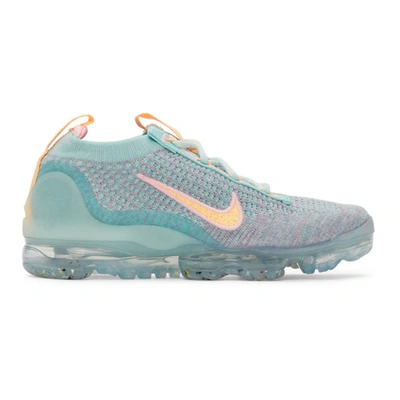 Shop Nike Tricolor Air Vapormax 2021 Flyknit Sneakers In 300 Light