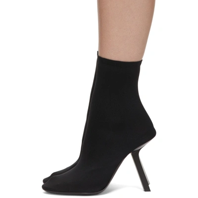 Shop Balenciaga Black Stretch Heeled Boots In 1000 Black