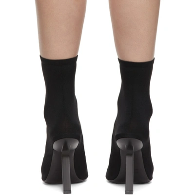 Shop Balenciaga Black Stretch Heeled Boots In 1000 Black