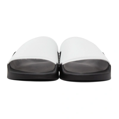 Shop Raf Simons White & Black Astra Slides In 62 White/black