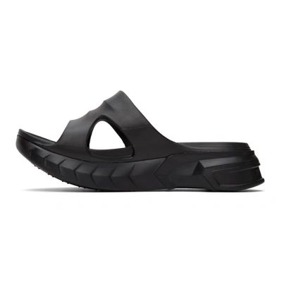 Shop Givenchy Black Marshmallow Sandals In 001 Black