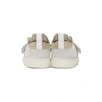 Shop Toga White Buckles Flat Sandals