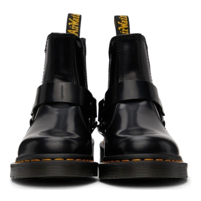 Shop Dr. Martens Black Polished Wincox Chelsea Boots