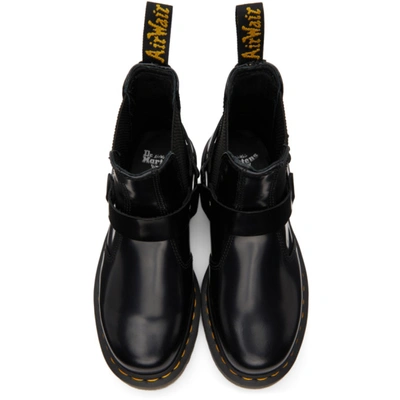 Shop Dr. Martens Black Polished Wincox Chelsea Boots