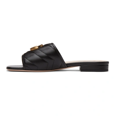 Shop Gucci Black Matelassé Gg Jolie Sandals In 1000 Black