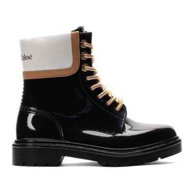 Shop See By Chloé Black Florrie Boots In 999 Black