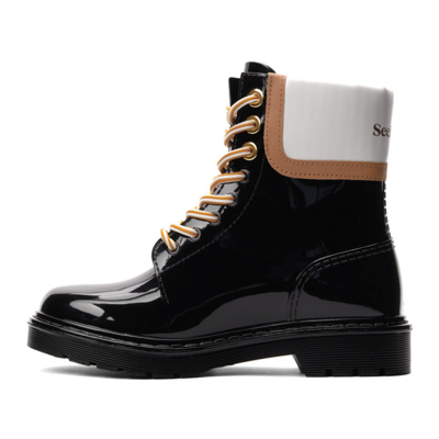 Shop See By Chloé Black Florrie Boots In 999 Black