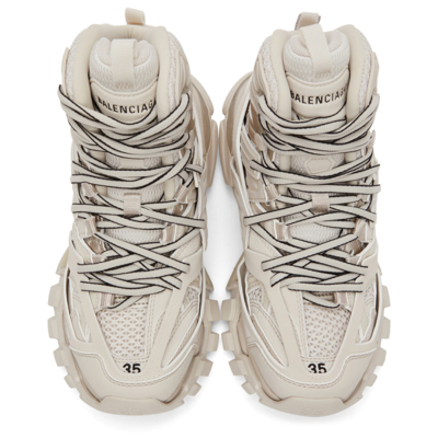 Shop Balenciaga Beige Track Hike Sneakers In 9710 Full B