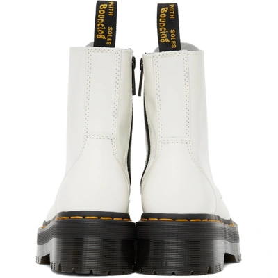 Shop Dr. Martens' White Jadon Platform Boots