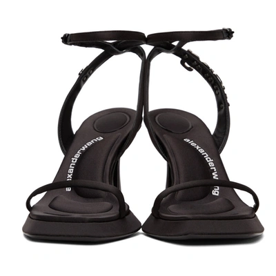 Shop Alexander Wang Black Shannan Heeled Sandals In 001 Black