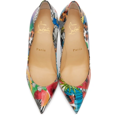 Christian Louboutin Hot Chick 100mm Multi-pattern Stiletto Red Christian Louboutin Hot Chick 100mm Multi-pattern Stiletto Red