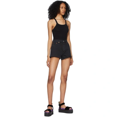 Shop Dr. Martens' Black X-girl Edition Velvet Platform Sandals In Black Velve
