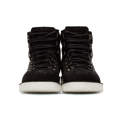 Shop Diemme Black Nubuck Roccia Vet Boots In Black/white