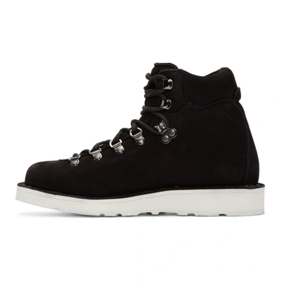 Shop Diemme Black Nubuck Roccia Vet Boots In Black/white