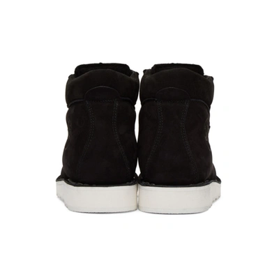 Shop Diemme Black Nubuck Roccia Vet Boots In Black/white