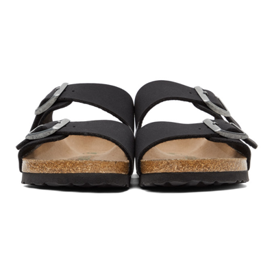 Shop Birkenstock Black Birkibuc Narrow Arizona Sandals