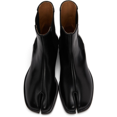 Shop Maison Margiela Black Tabi Chelsea Boots In T8013 Black