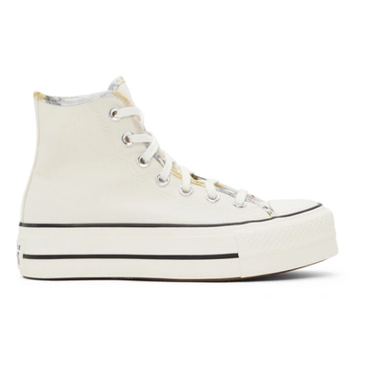 Converse Off-white Chuck Taylor All Star Lift Hi Sneakers In Egret |  ModeSens