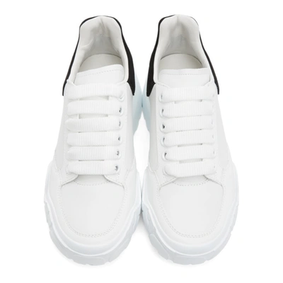 Shop Alexander Mcqueen White & Black Runner Sneakers In 9061 Black