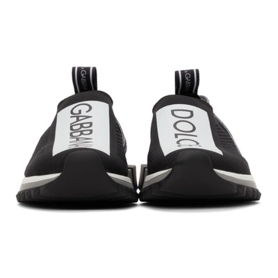 Shop Dolce & Gabbana Black & White Sorrento Sneakers In 89690 Black/white