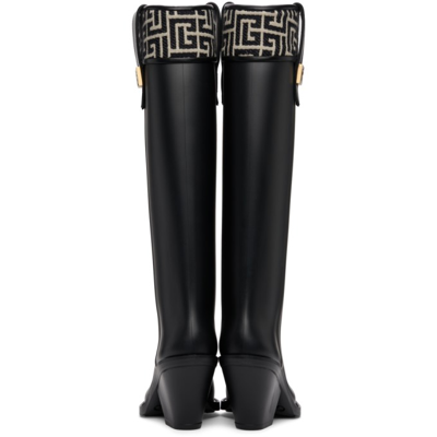 Shop Balmain Black Tess Mid-calf Boots