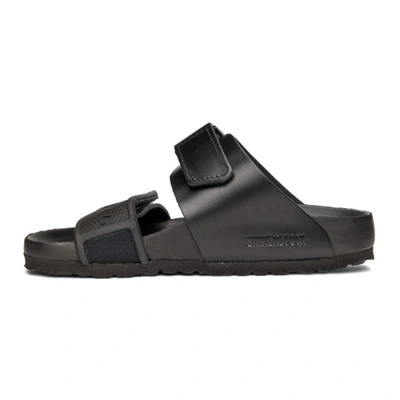 Shop Rick Owens Black Birkenstock Edition Rotterdam Sandals In 09 Black