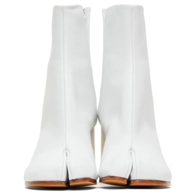 Shop Maison Margiela White Tabi Boots In T1003 White