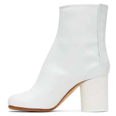 Shop Maison Margiela White Tabi Boots In T1003 White