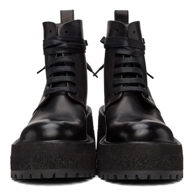Shop Marsèll Black Carretta Anfibio Boots In 666 Black