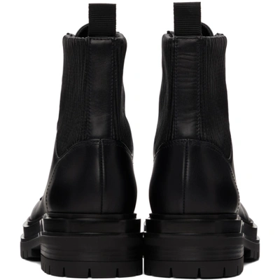 Shop Gianvito Rossi Black Martis Ankle Boots In Black+black