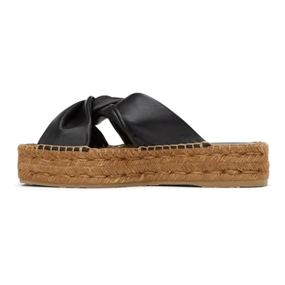 Shop Jimmy Choo Black Daja Platform Espadrille Sandals