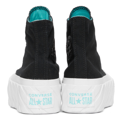 Converse Black Chuck Taylor All Star Lift Ripple High Sneakers In  Black/electric | ModeSens